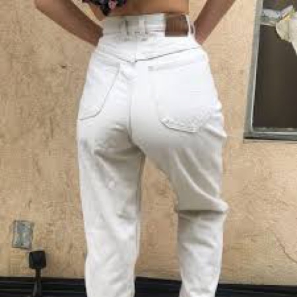 NWT Vintage Lee mom high waisted cream jeans